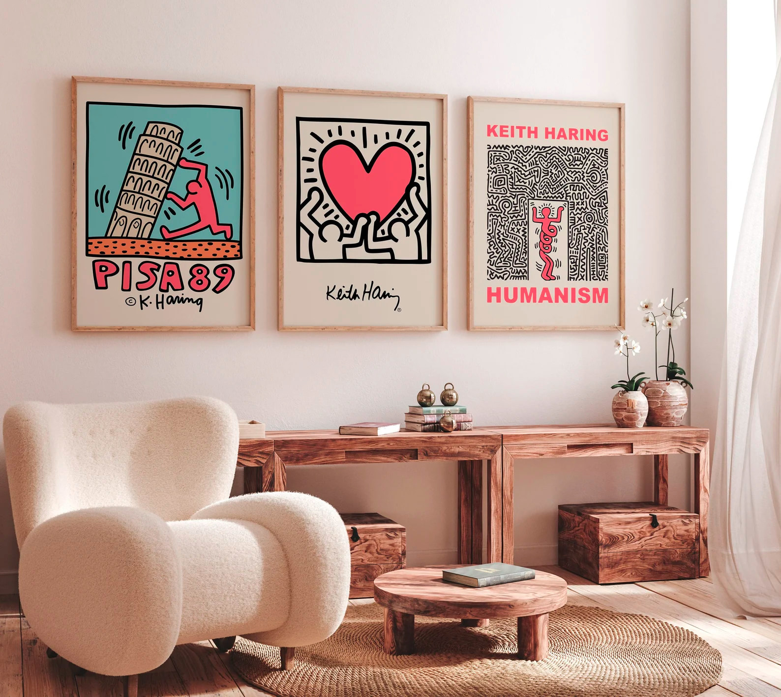 Wall Art Set of 3,Matisse Print,Flower Market Poster,Yayoi Kusama Print Set